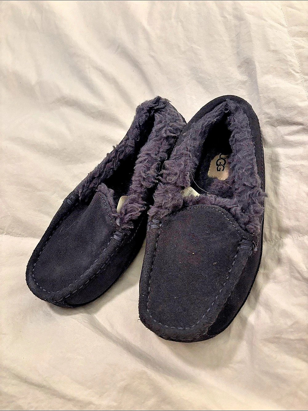 UGG Kids' Ascot Slipper Navy Moccasins Kids 13
